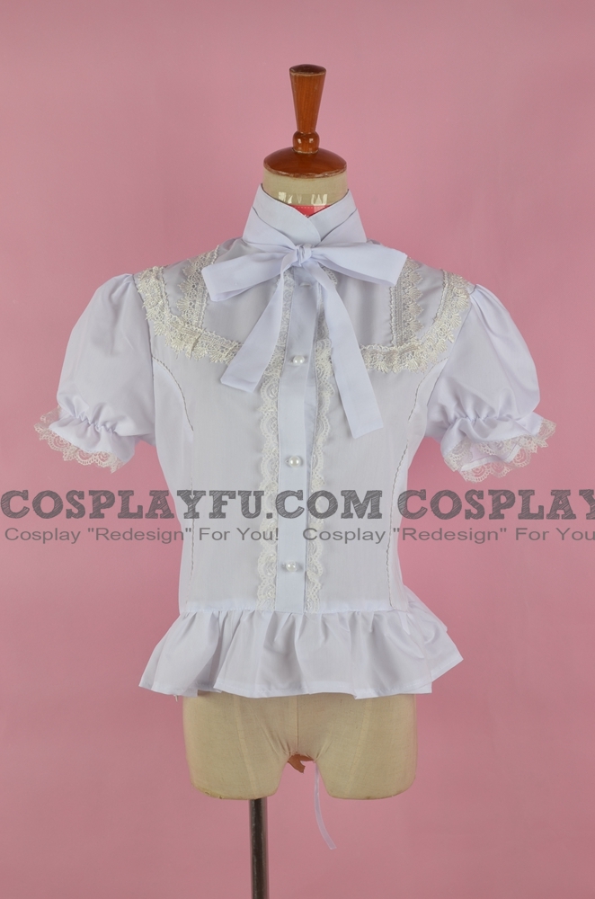 white lolita blouse